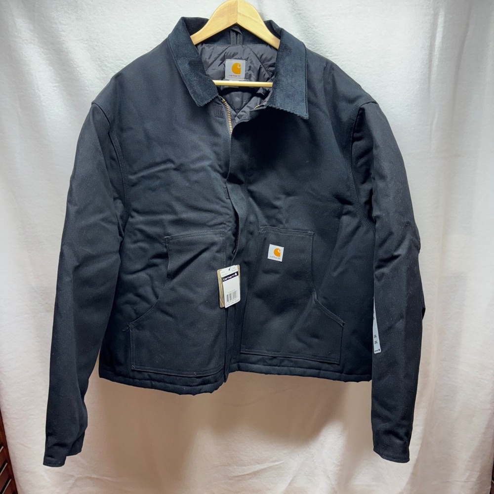 Carhartt‎ Women's Insulated Canvas Work Jacket Black 2XL New